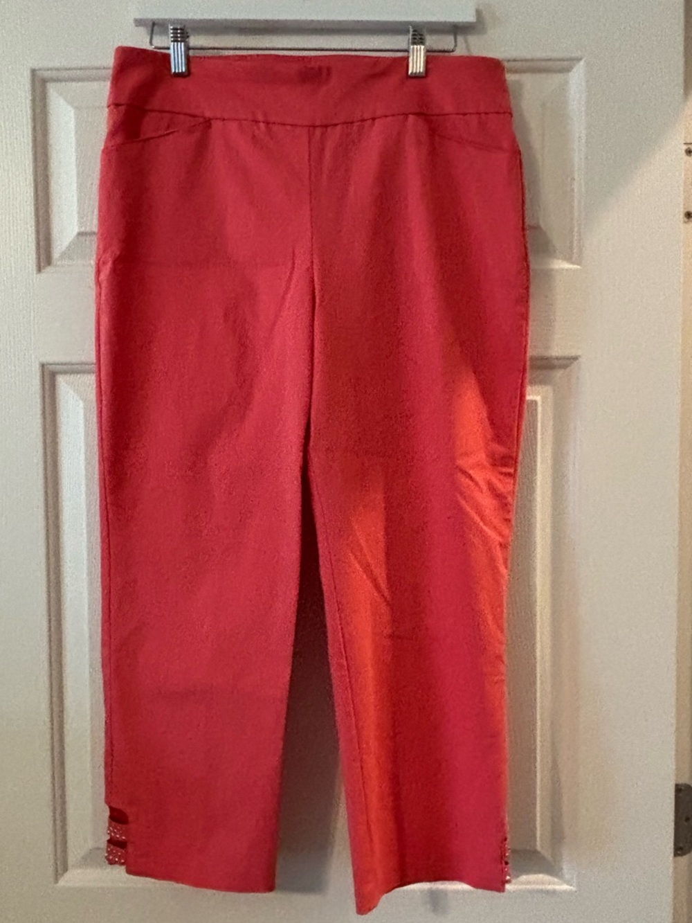 Allison Daley Coral Cropped Ponte Pants